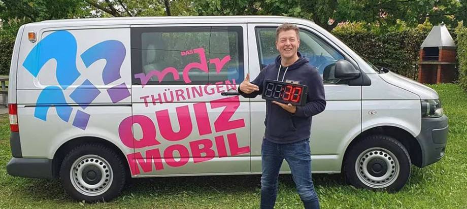 Bis zum 16.02.2024 ist MDR THÜRINGEN mit dem Quizmobil unterwegs.