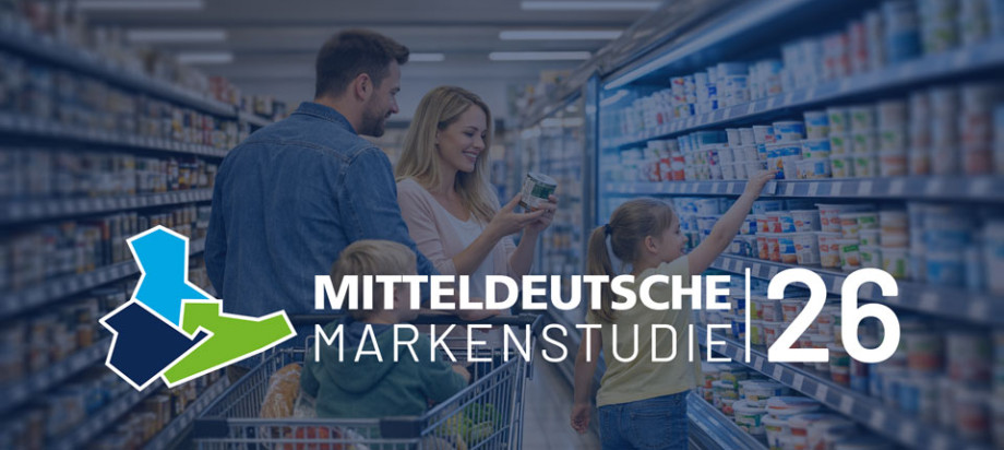 Die Mitteldeutsche Markenstudie 2026 untersucht das Einkaufsverhalten, die Einkaufsstätten und die Marken.
